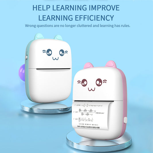 Pocket Inkless Mini Printer - 1080P Instant Camera Printer - 2.8 inch IPS Screen