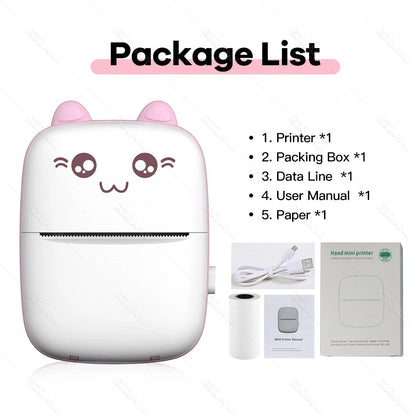 Pocket Inkless Mini Printer - 1080P Instant Camera Printer - 2.8 inch IPS Screen