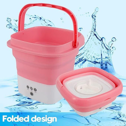2 in 1 Foldable Mini Washing Machine and Dryer | Portable Compact and Travel Friendly Laundry Solution