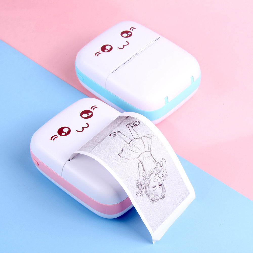Pocket Inkless Mini Printer - 1080P Instant Camera Printer - 2.8 inch IPS Screen