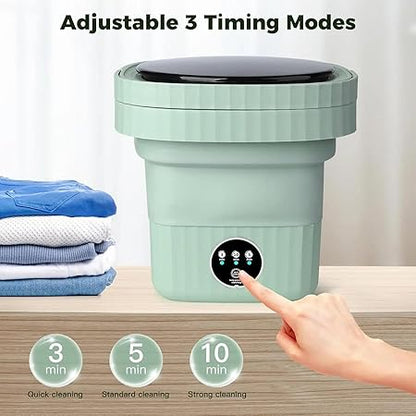 2 in 1 Foldable Mini Washing Machine and Dryer | Portable Compact and Travel Friendly Laundry Solution