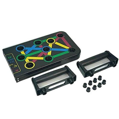 Foldable 9-in-1 Push-Up Board with Color-Coded Training System