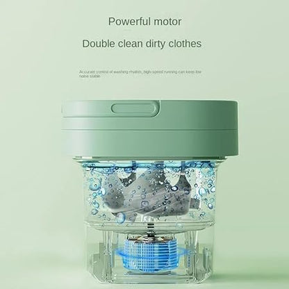 2 in 1 Foldable Mini Washing Machine and Dryer | Portable Compact and Travel Friendly Laundry Solution