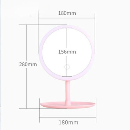 Portable Lighted Makeup Mirror with Stand – 3 Lighting Modes