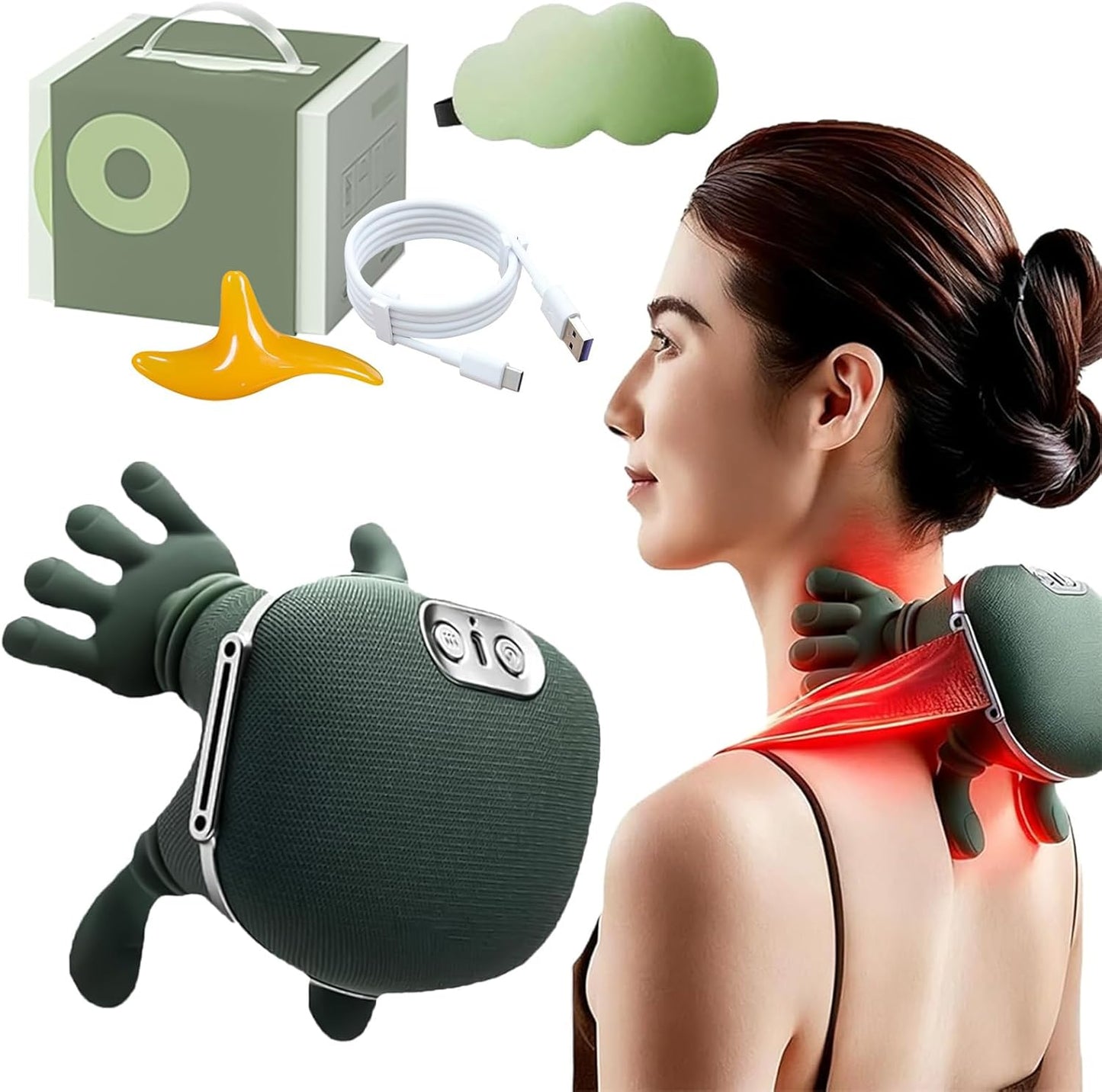 Neck massager product packaging Browsy Pakistan