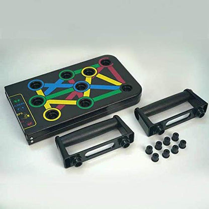 Foldable 9-in-1 Push-Up Board with Color-Coded Training System