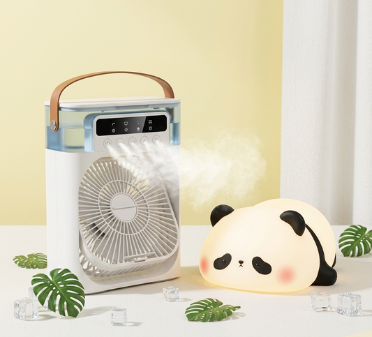 Summer Room Bundle — Mist Fan + Panda Night Lamp