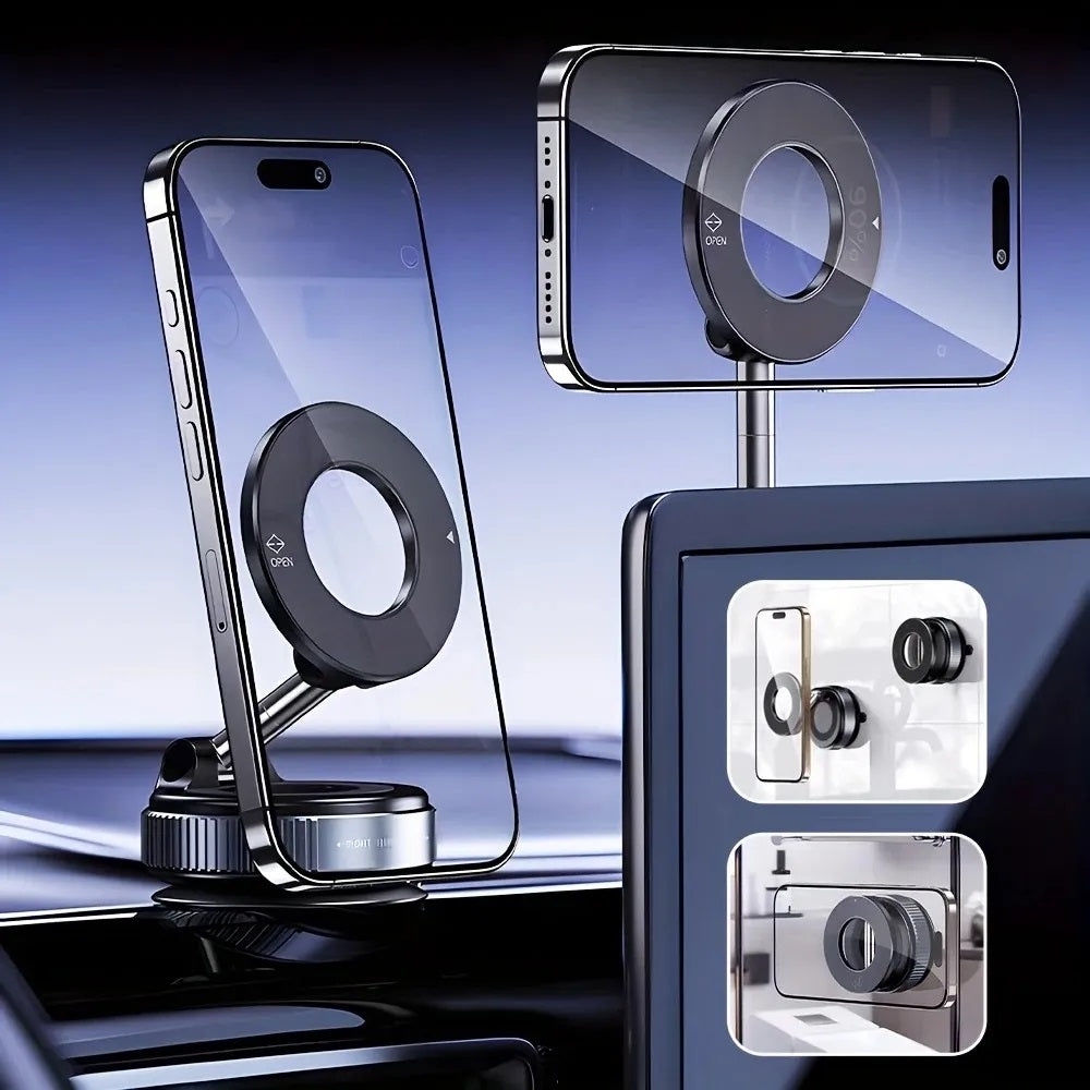 Magnetic Car Phone Holder – 360° Universal Dashboard & Vent Mount