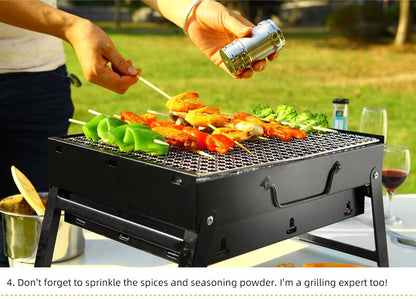 Portable BBQ grill grate removable easy clean