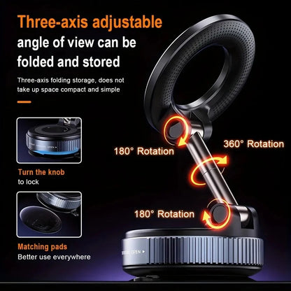 Magnetic Car Phone Holder – 360° Universal Dashboard & Vent Mount
