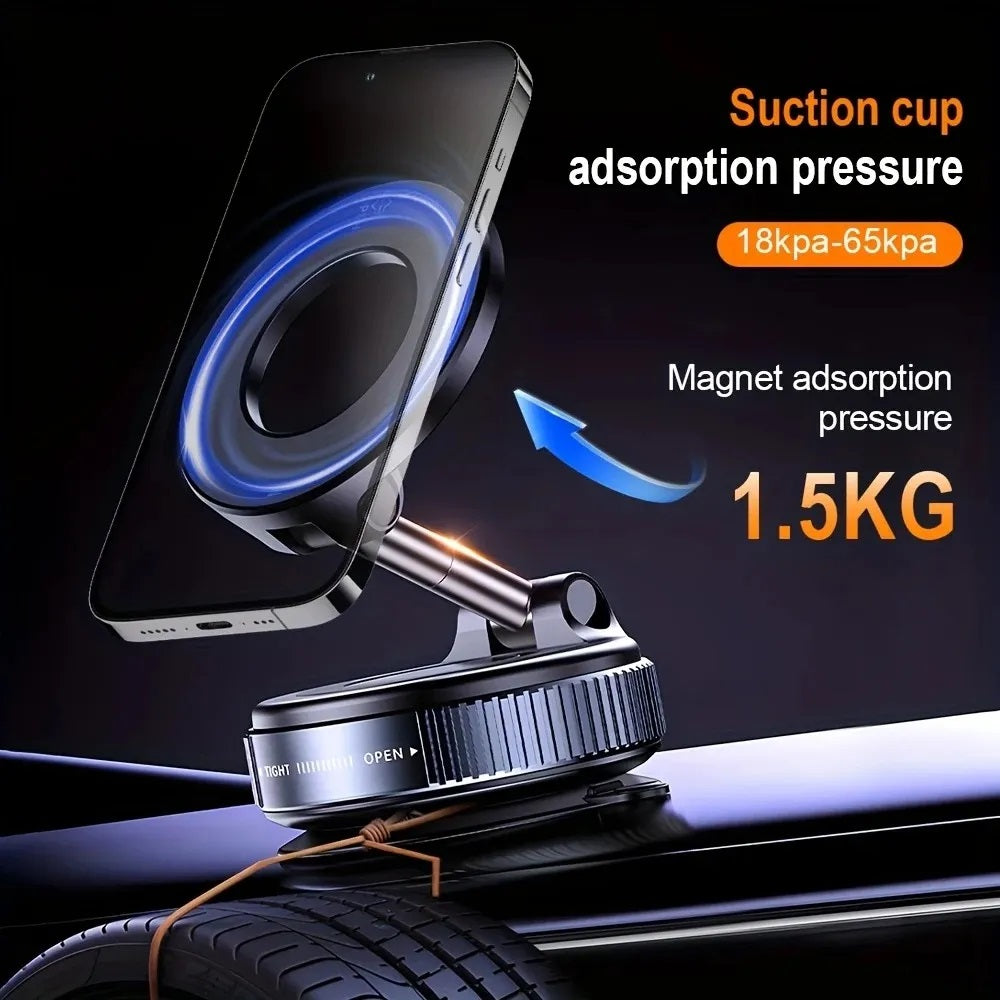 Magnetic Car Phone Holder – 360° Universal Dashboard & Vent Mount