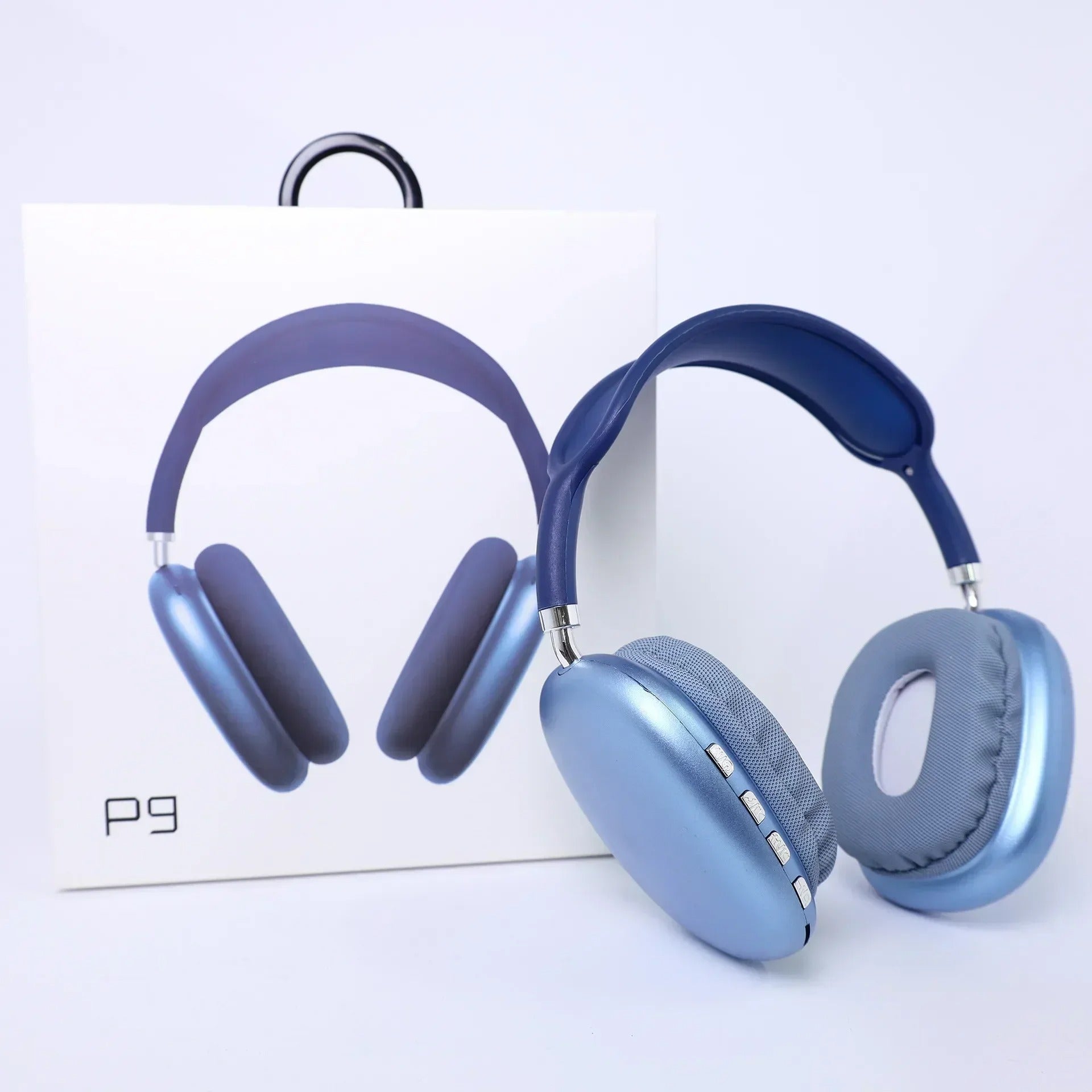 P9 Pro Max headphones packaging box contents