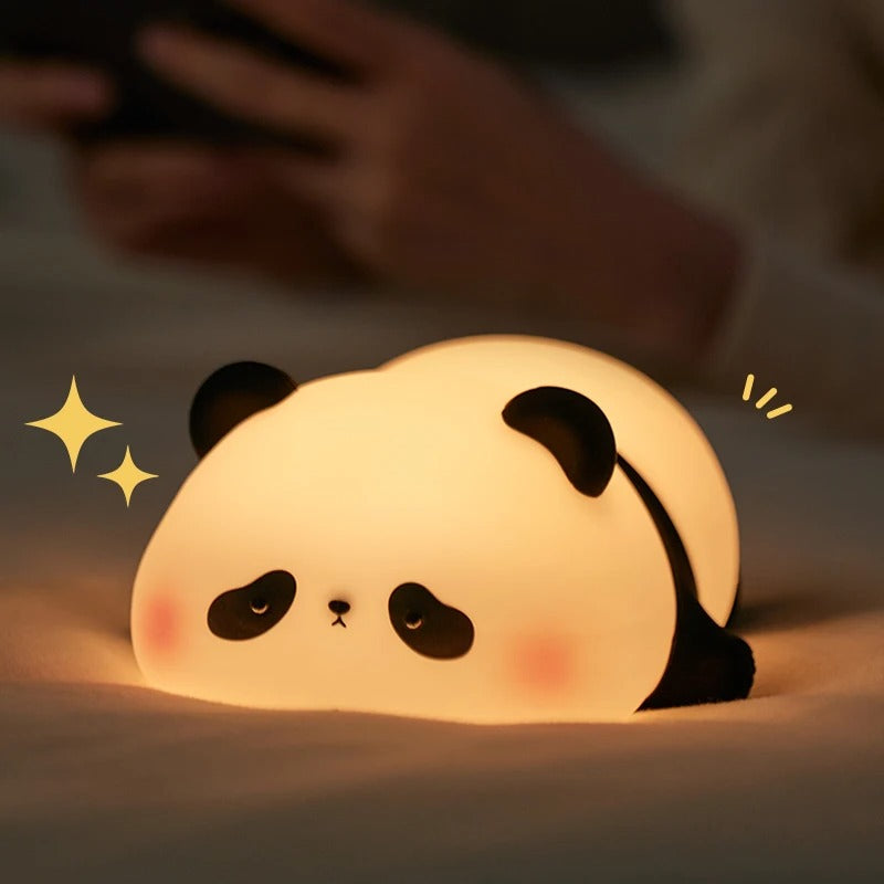Panda lamp warm glow mood lighting children room