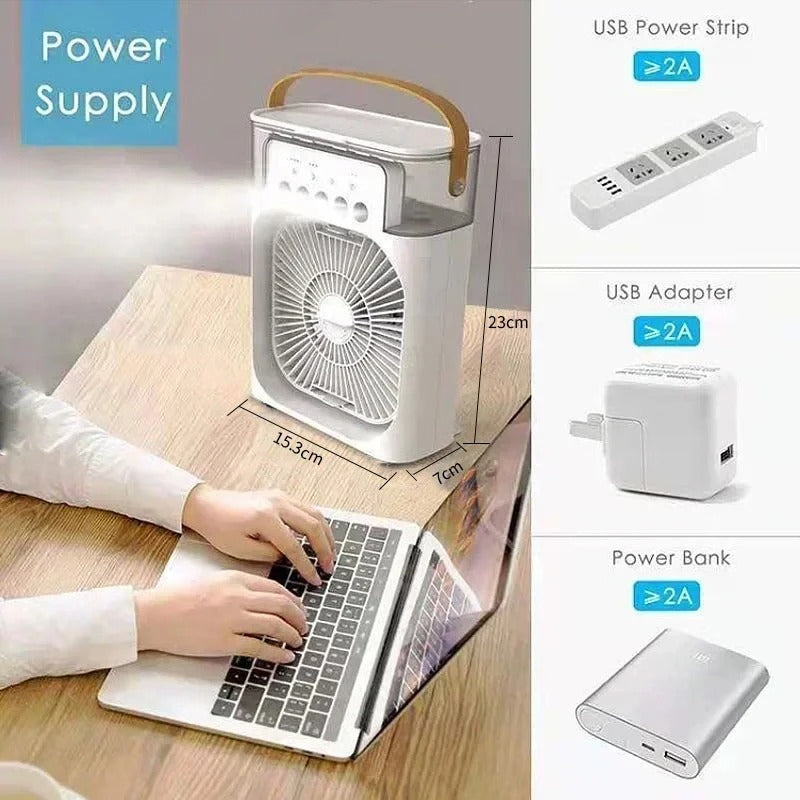 USB rechargeable fan compact portable design